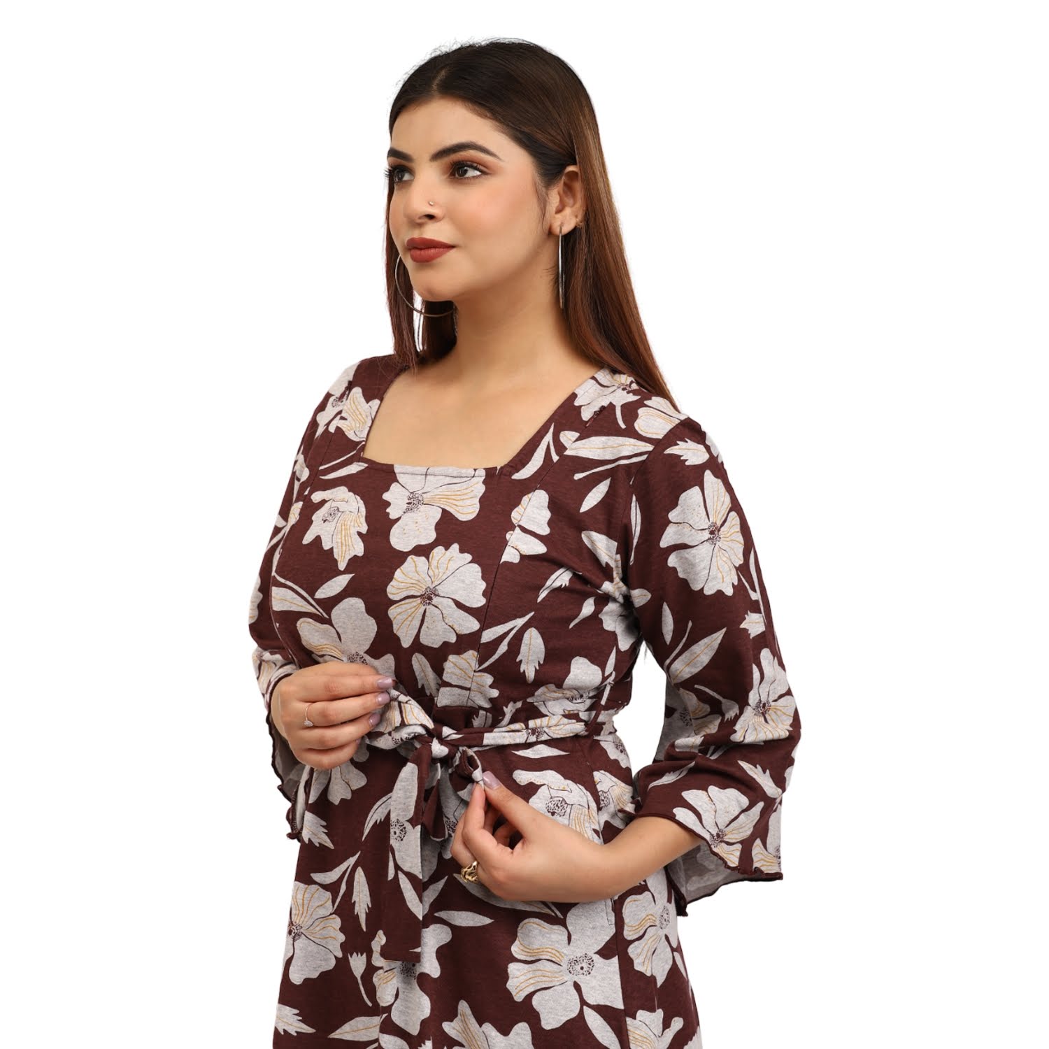 Crimson Maroon Dress thumbnail 5